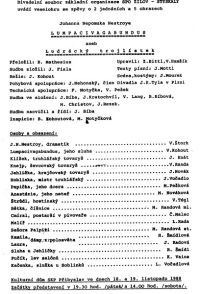 Přibyslav, OP Žilov-Stýskaly, ČSPO, Lumpacivagabundus, 1988