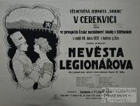 Cerekvice, Sokol, Nevěsta legionářova - plakát, 1929