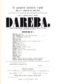 Týn nad Vltavou, OD, Dareba - plakát, 1866