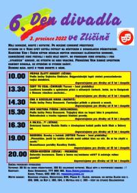 Praha-Zličín, 6. den divadla ve Zličíně, programový leták, 2022