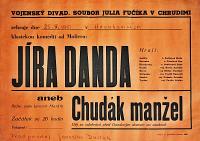 Hroubovice, Klicpera, Kniha plakátů, Chrudim, Fučík, Jíra Danda - plakát, 1951