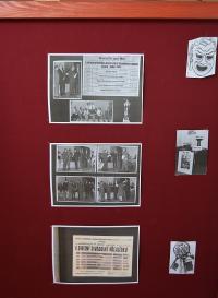 Byšice, Okresní přehlídka amatérského divadla, výstavní panel, 1967