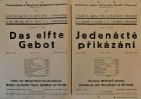 Přelouč, Besední ochotnické divadlo, Jedenácté přikázání - plakát, 1942