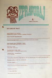 Chrudim, Loutkářská Chrudim, Zpravodaj č. 5, 1992