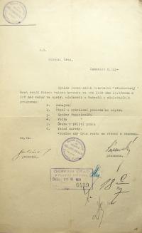 Černovice, Bělobrodský, oznámení o valné schůzi, 1930