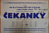 Pecka, Tiba, OB, Čekanky - plakát, 1957