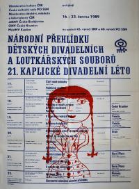 Kaplice NP Kaplické divadelní léto, plakát 1989