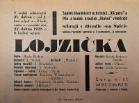 Holice, Klicpera, Lojzička - plakát, 1935