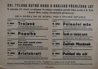 Kutná Hora, XVI. Tylova Kutná Hora 1960 - plakát