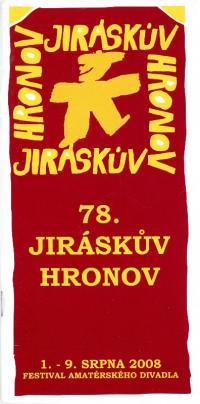 Hronov, 78. Jiráskův Hronov, programová brožura 2008