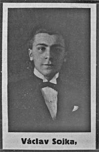 Václav Sojka, foto na nekrologu, 1926