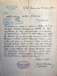 Velký Beranov, Národní Jednota, přihlášení se k novému okrsku ÚMDOČ, 1925