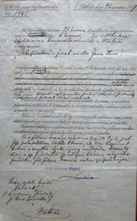 Třebíč, Palacký, korespondence, 1907