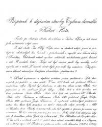 Kutná Hora, Tylovo divadlo, Pamětní list 1926, dějiny stavby, s. 2.