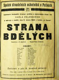 Pečky, Tyl, Strana bdělých - plakát, 1925