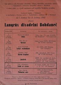 Sezemice, Spolek divadelních ochotníků, plakáty