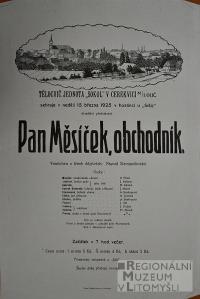 Cerekvice nad Loučnou, Sokol, Pan Měsíček, obchodník - plakát, 1925